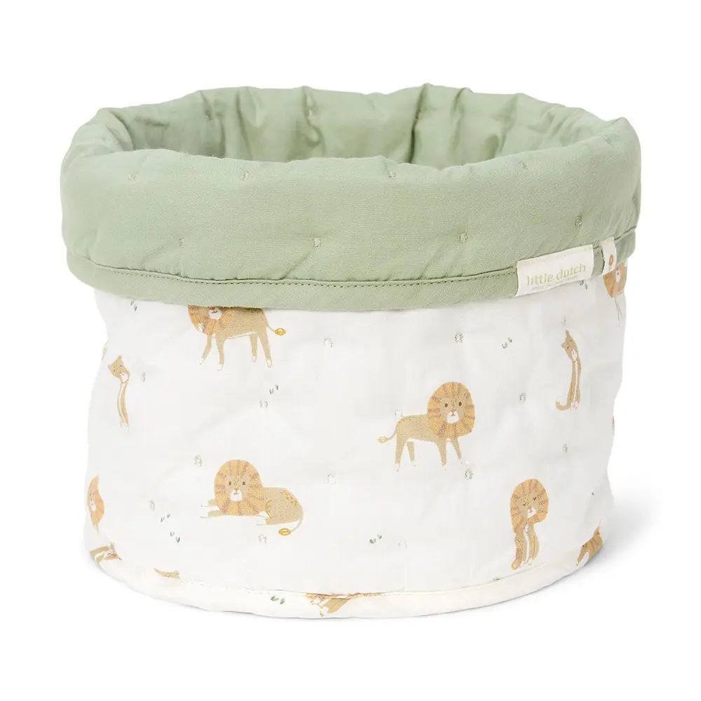 Little Dutch - Storage Basket - Medium - Safari Leo Green