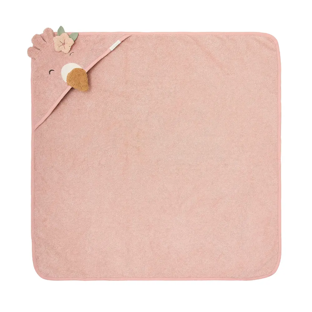 Little Dutch - Kapuzentuch - Flamingo 75 X 75 Cm - Rosa