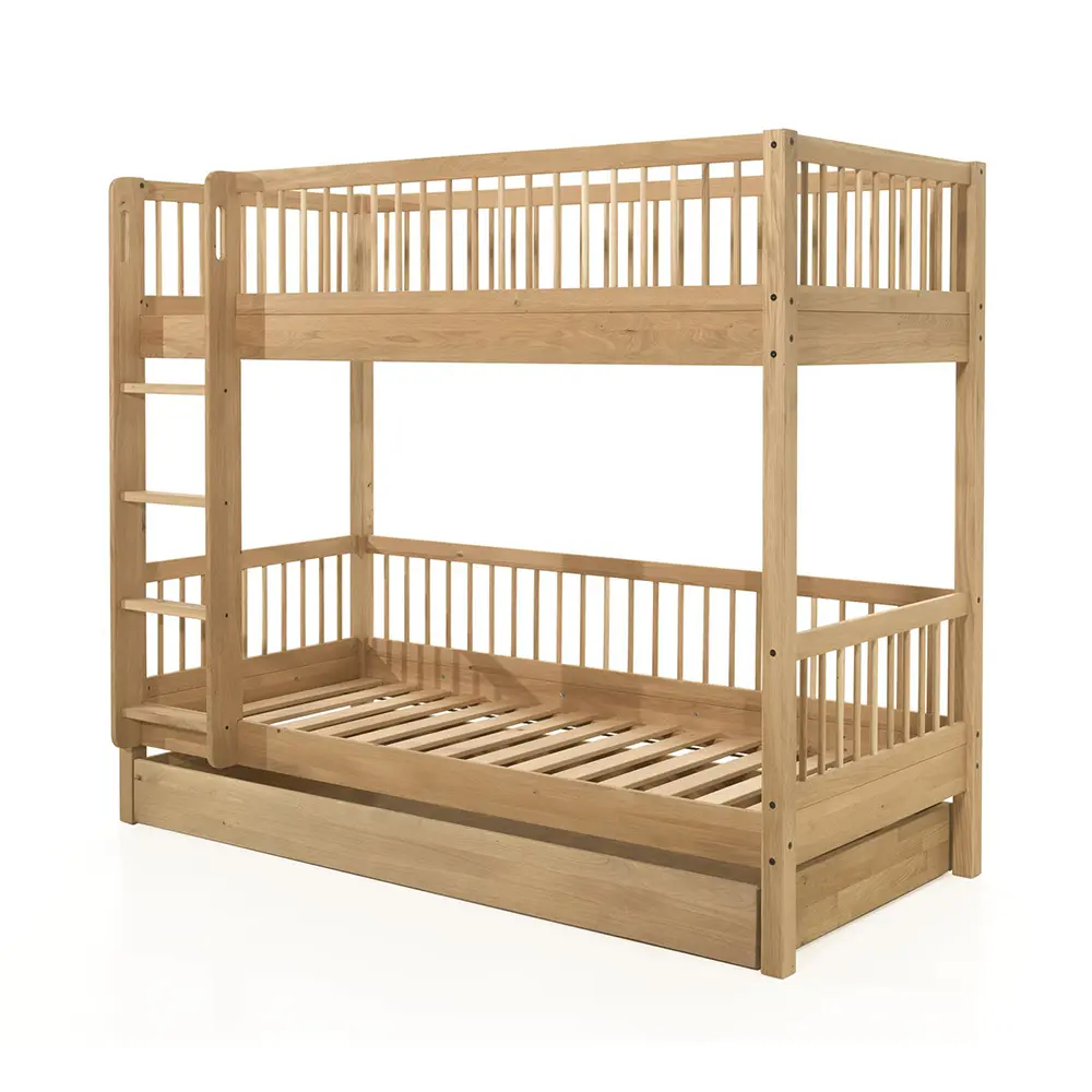 Vipack - Forrest - 2-Piece Bed Set - Bunk Bed + Trundle Drawer - Oak - 90 x 200 cm