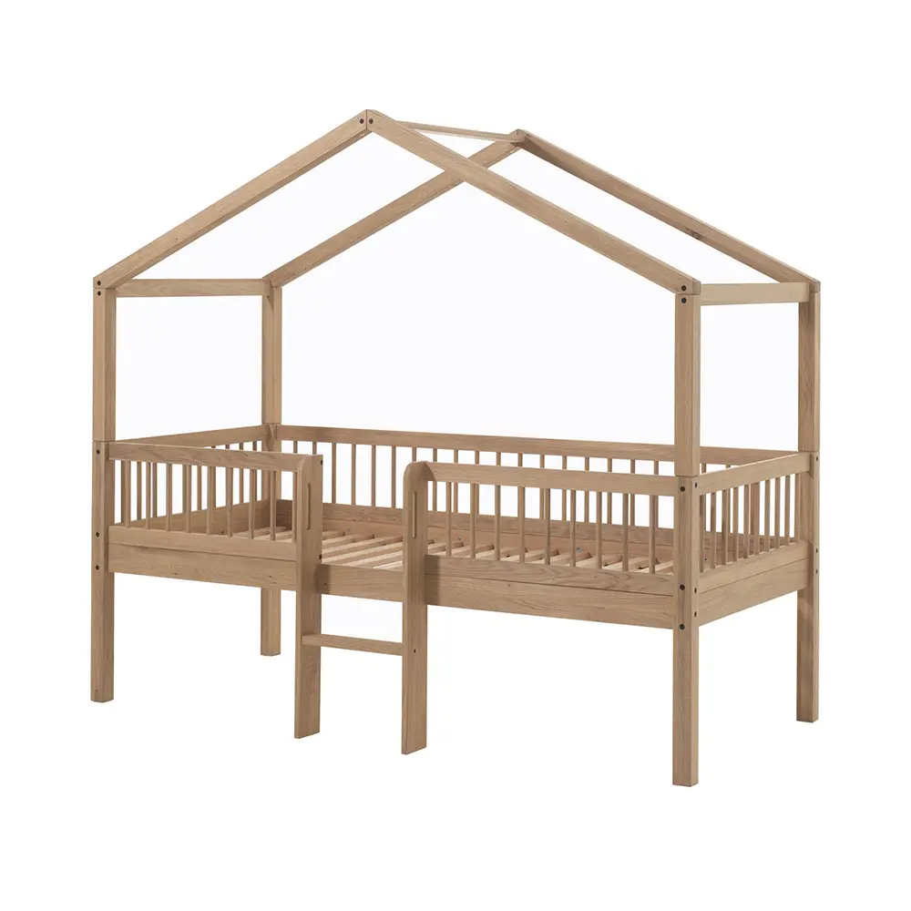 Vipack - Forrest - House Bed With Ladder - Oak - 90 x 200 cm