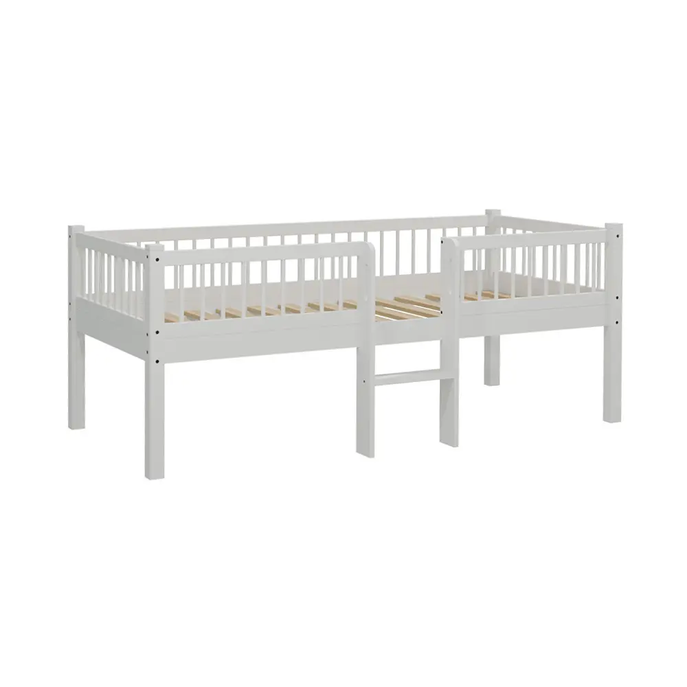 Vipack - Forrest - Low Mid Sleeper With Ladder - White Beech - 90 x 200 cm