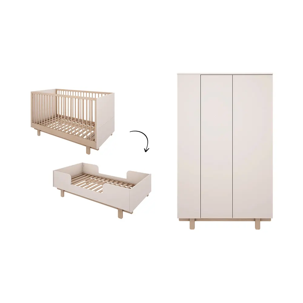 Wood Luck Design - Basic - 2-Delige Babykamer - White
