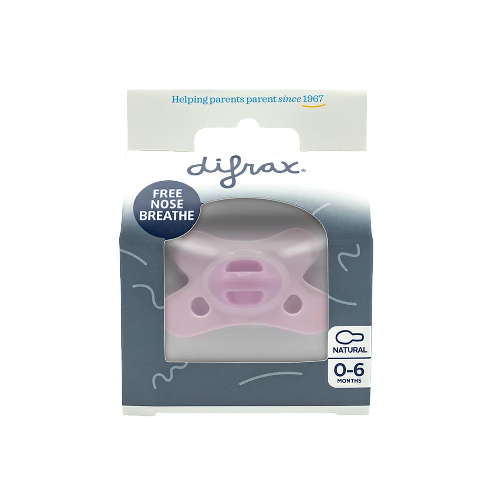 Difrax - Pacifier 0-6 - Rose Quartz