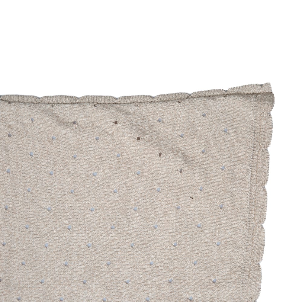 Lorena Canals – Knitted Baby Blanket – Biscuit – Dune White – 90 x 120 cm