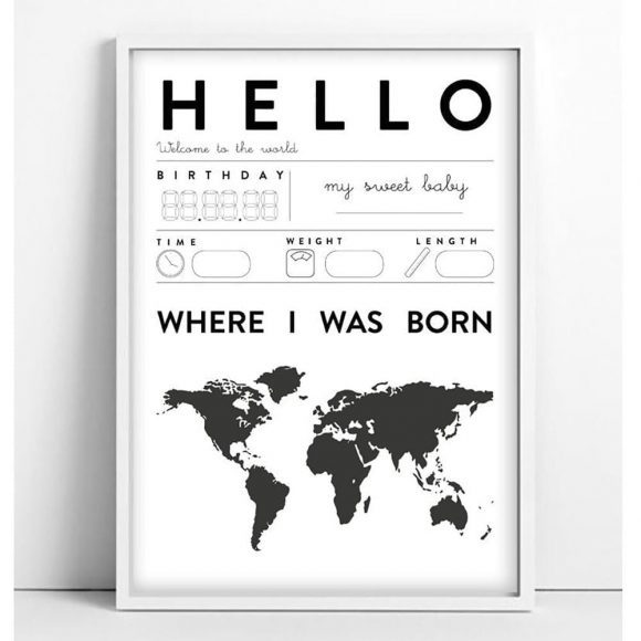 Tellkiddo – Poster – Baby Hello, A3