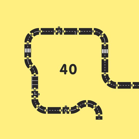 Waytoplay – Flexible Road – King of the Road – 40 onderdelen