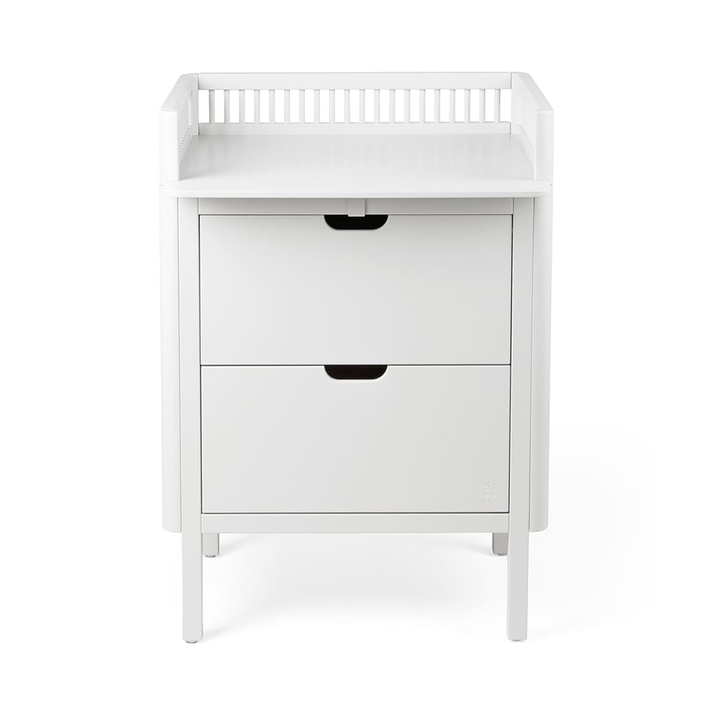 Sebra - Changing Unit with 2 Drawers - Classic White