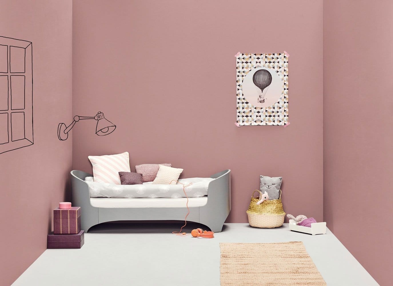 Leander – Baby- & Juniorbett – Grau