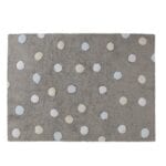 Lorena Canals - Washable Rug - Polka Dots - Grey/Blue