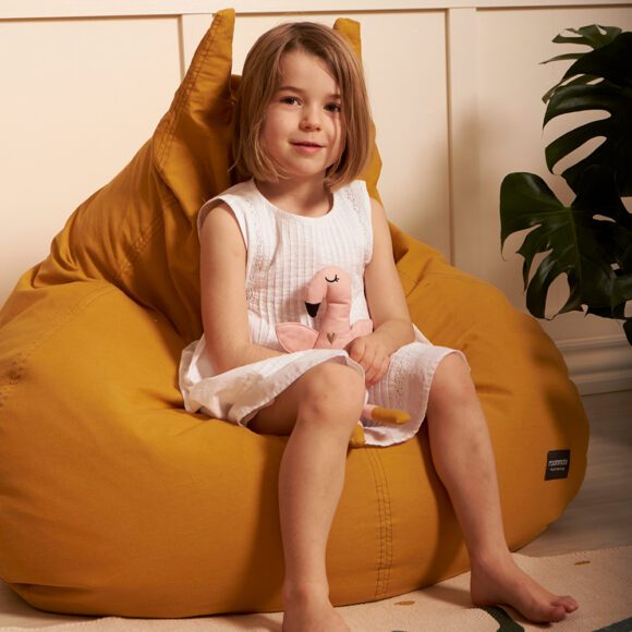 Roommate – Beanbag – Happy Cat – Mustard