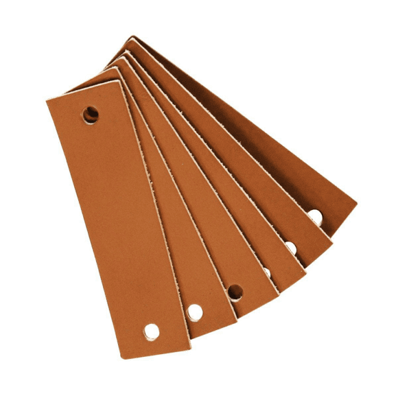 Leander – Leather Handles for Dresser – Brown (6pcs)