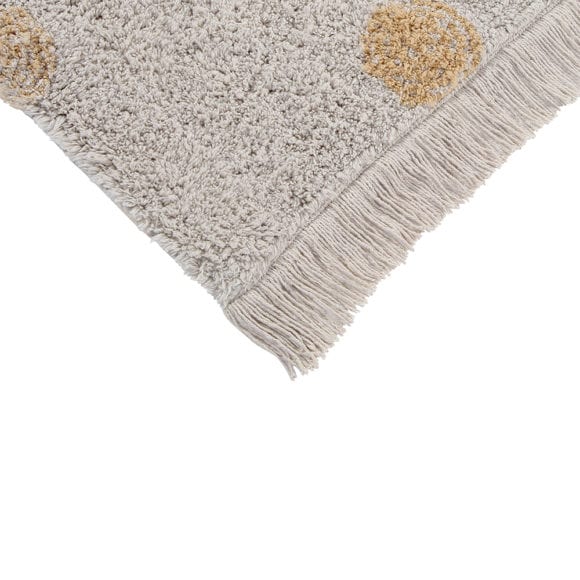Lorena Canals – Washable Rug – Hippy Dots – Natural/Honey – 120 x 160 cm