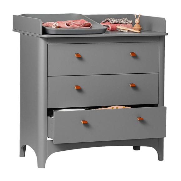 Leander – Changing Unit for Classic Dresser – Grey