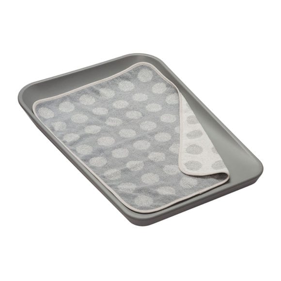 Leander – Topper voor Aankleedkussen – MATTY – Cool Grey