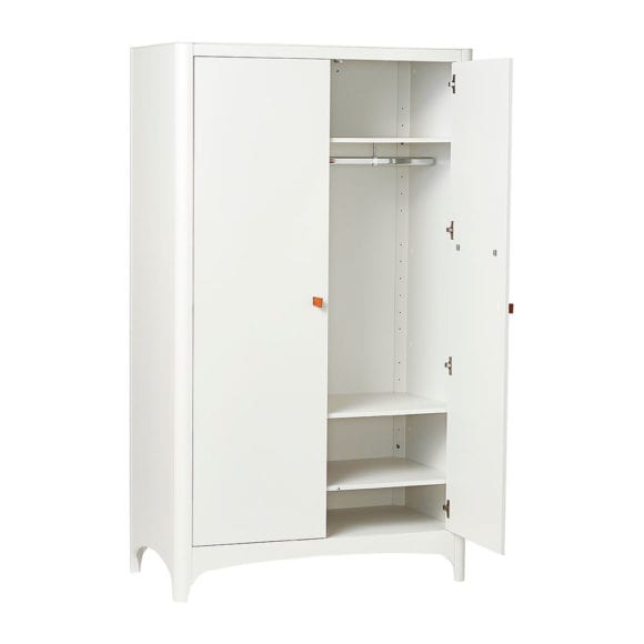 Classic Kinderkleiderschrank – Weiß – 2 Türen