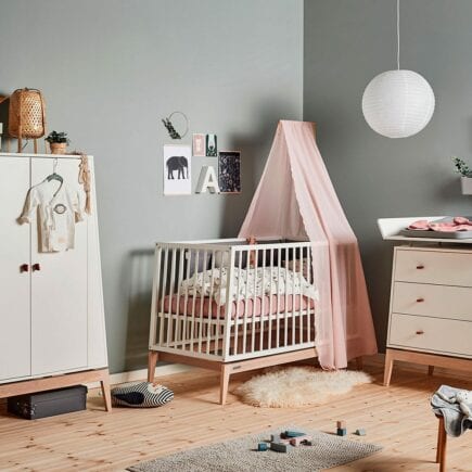 dusty rose nursery bedding