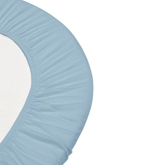 Leander – Hoeslaken voor Babybed, Organic – Dusty Blue (2st.) 60 x 120 cm