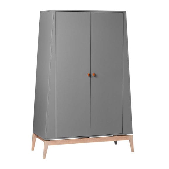 Leander – Luna – Kleiderschrank – Groß – Grau/Eiche