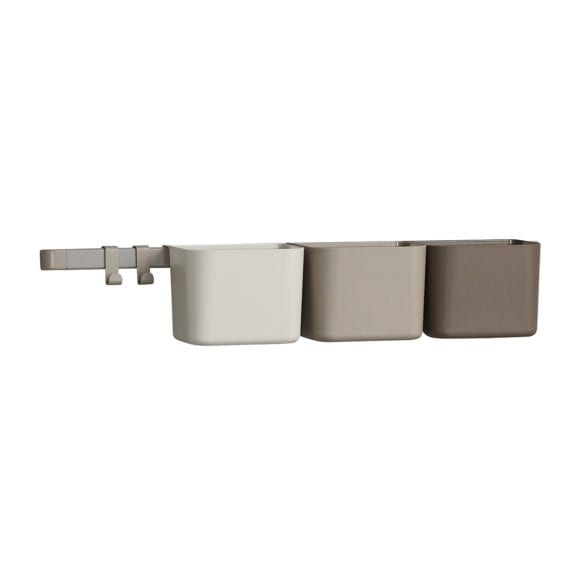 Leander – Organizers 3 Teile + 1 langer Träger – Cappuccino