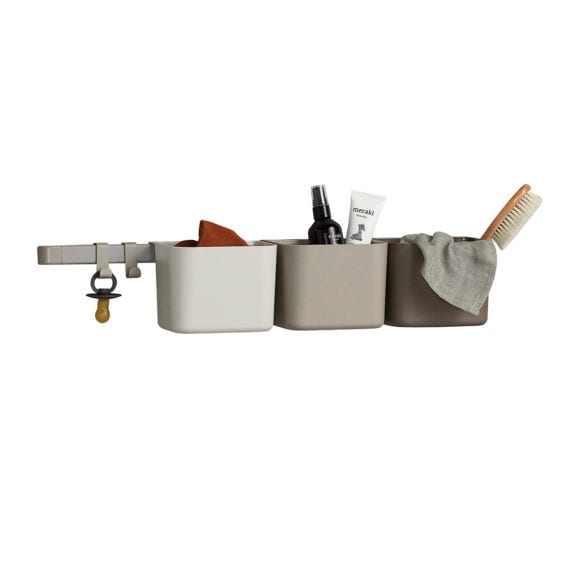 Leander – Organizers 3 Teile + 1 langer Träger – Cappuccino
