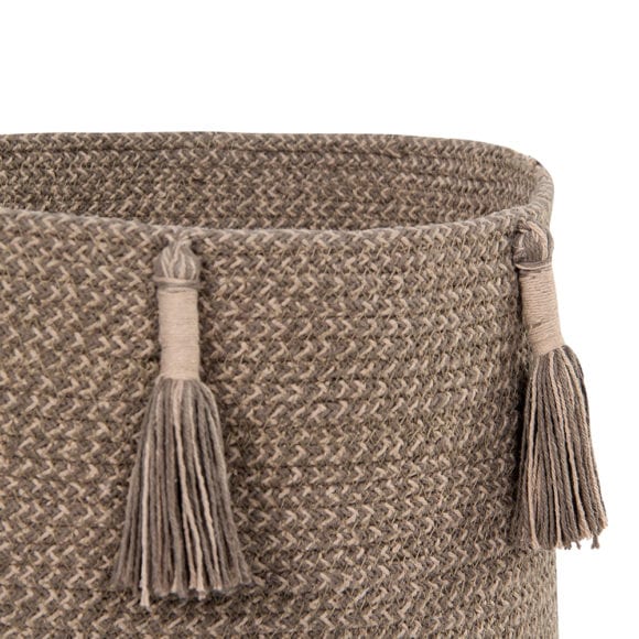 Lorena Canals – Aufbewahrungskorb – Woody, Soil Brown – 30 x 30 cm