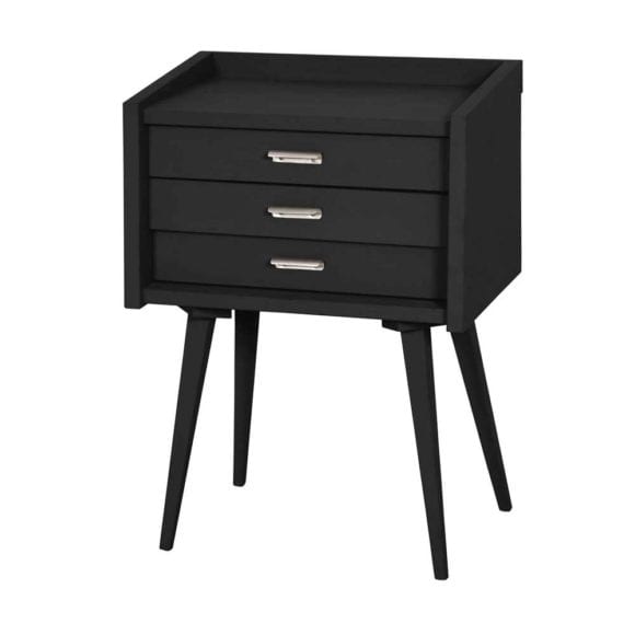Laurette – Nachtkastje Secrets – Charcoal