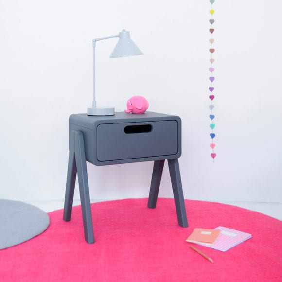 Laurette – Nachttisch Little Robot – Pale Grey