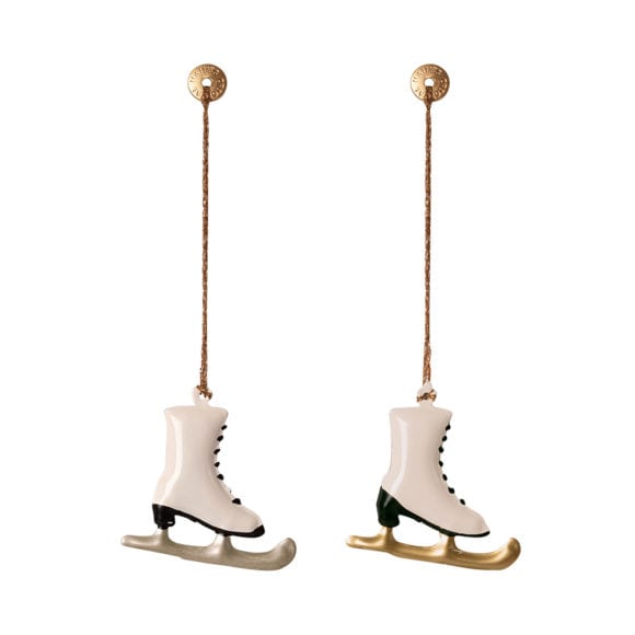 Maileg – Metall Ornament, 2er Set – Schlittschuhe