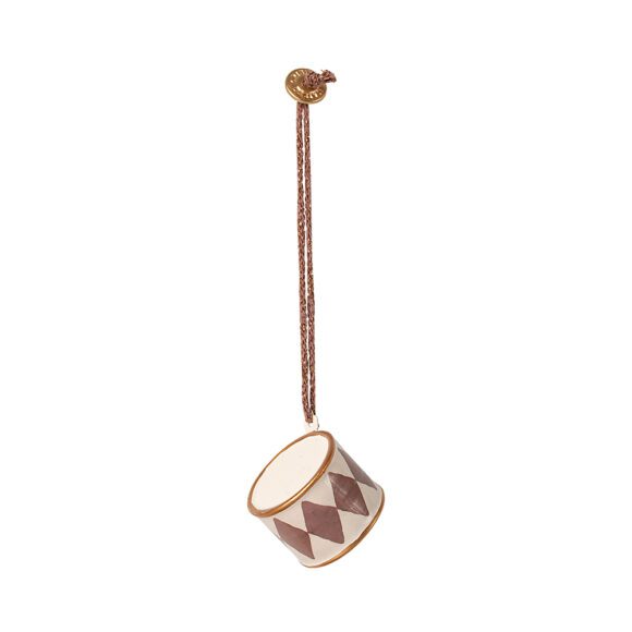 Maileg – Metall Ornament, Kleine Trommel – Dusty