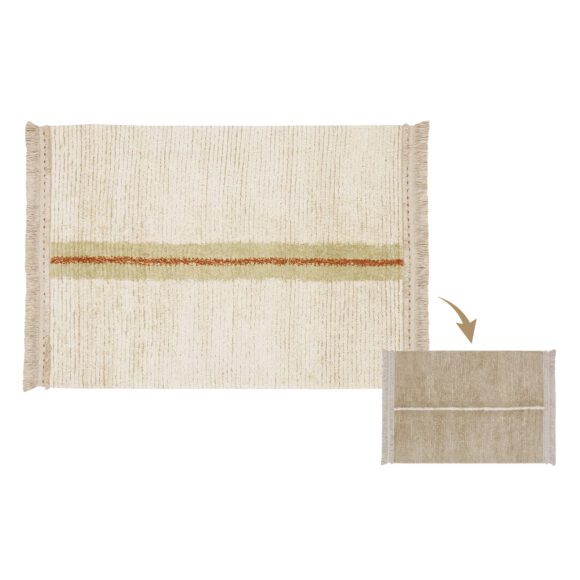 Lorena Canals – Reversible Washable Rug – Duotte Sage – 140 x 200 cm