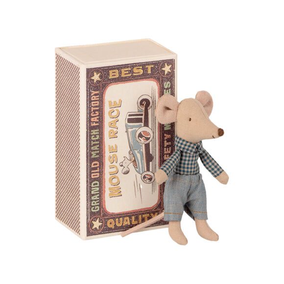 Maileg – Little Brother – Mouse in Matchbox