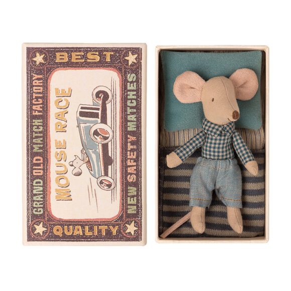 Maileg – Little Brother – Mouse in Matchbox