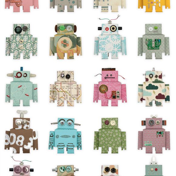 Studio Ditte – Wallpaper Kids Room – Robot