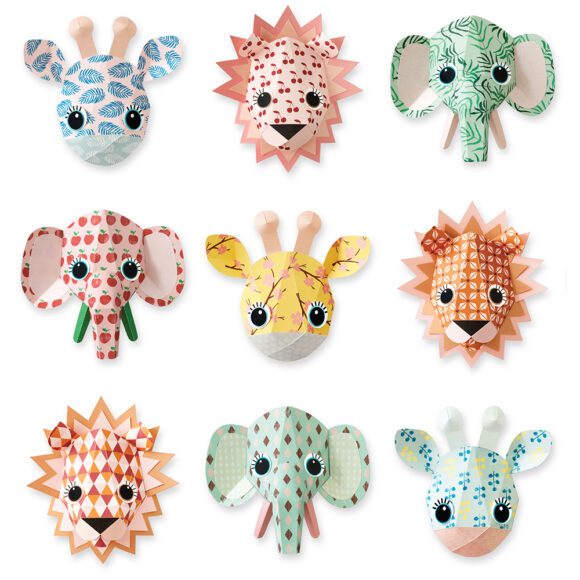 Studio Ditte – Kinderzimmertapete – Wild Animals Sweet