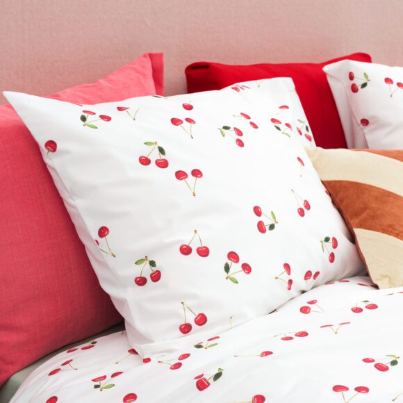 SNURK – Kids Duvet Cover Set – Cherries – NL 140 x 200/220 cm