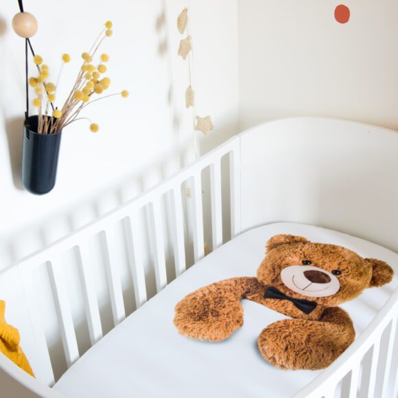 SNURK – Baby Bed Fitted Sheet – Teddy – 70 x 140 cm