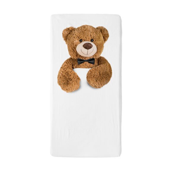 SNURK – Baby Bed Fitted Sheet – Teddy – 70 x 140 cm