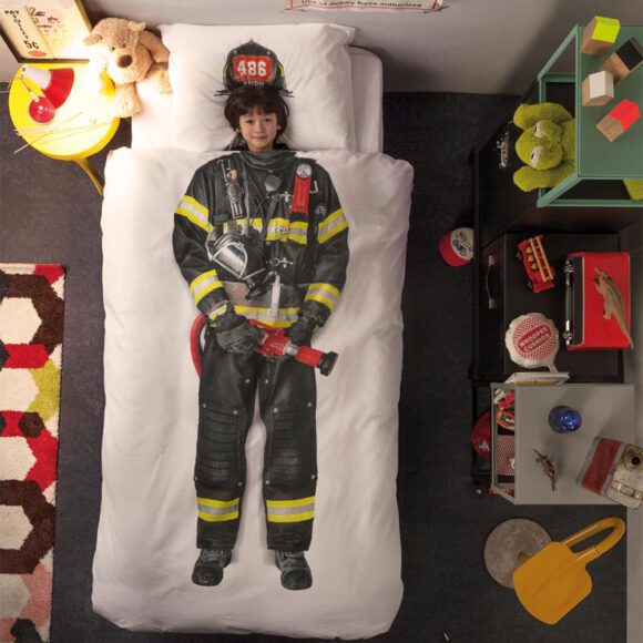 SNURK – Kids Duvet Cover Set – Firefighter – NL 140 x 200/220 cm