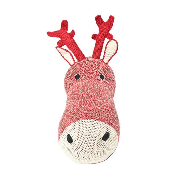 Anne-Claire Petit – Wall Decoration – Trophyhead Reindeer – Red