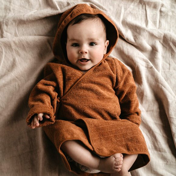 Snoozebaby Amsterdam – Bathrobe – Toffee (GOTS)