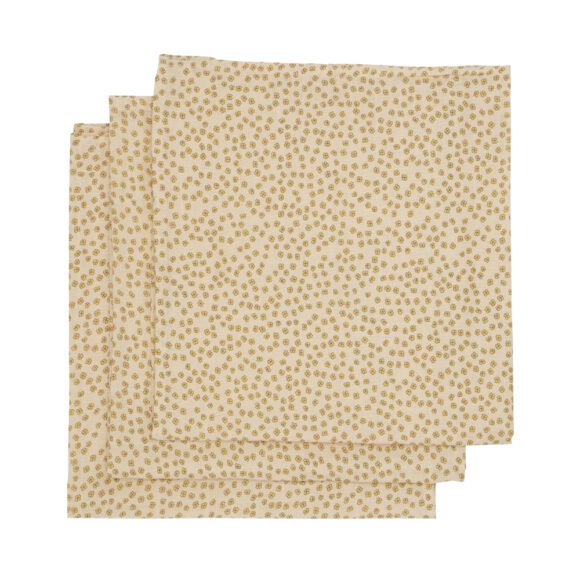 Konges Sløjd – 3er-Pack Musselin Tuch – Buttercup Yellow