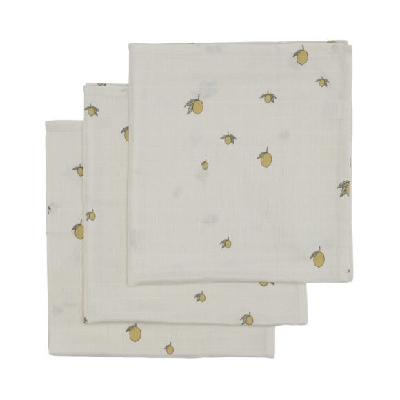 Konges Sløjd – 3er-Pack Musselin Tuch – Lemon