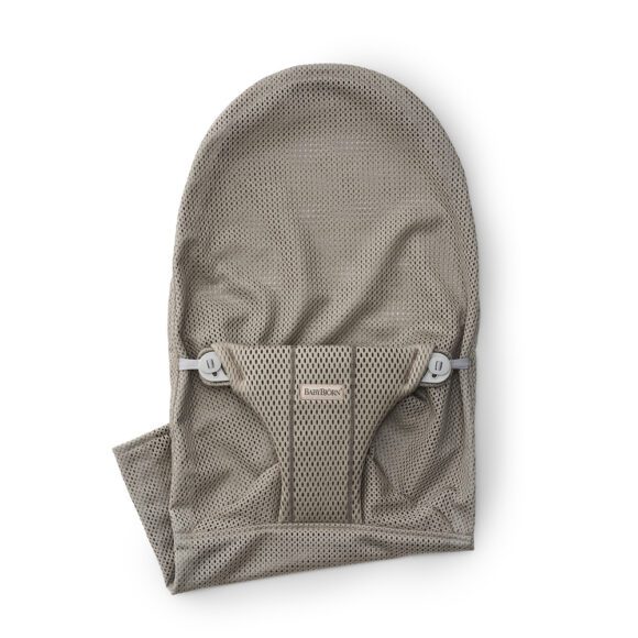 BabyBjörn –  Bezug für Babywippe – Netzstoff –  Grey Beige