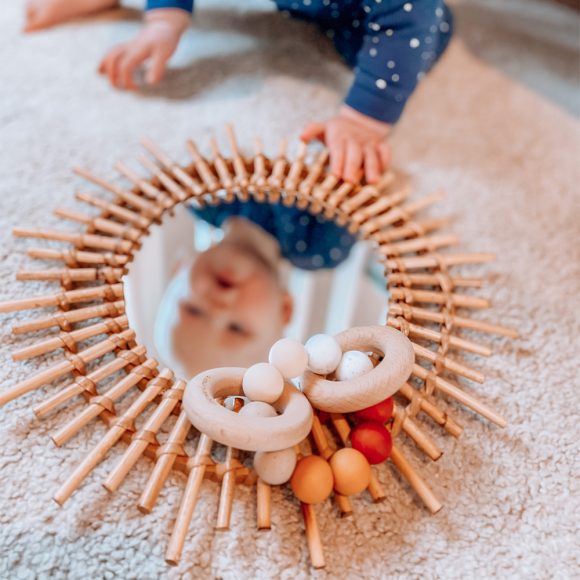 Chewies&More – Siliconen Basic Rammelaar – Ombre Clay