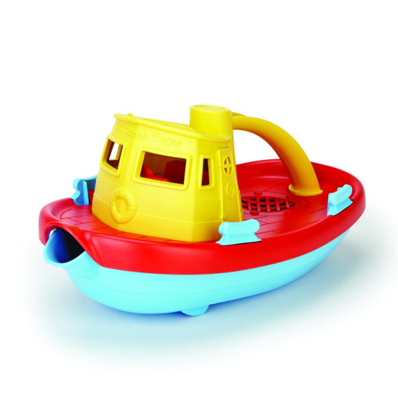 Green Toys – Sleepboot – Rode bovenkant/Geel handvat