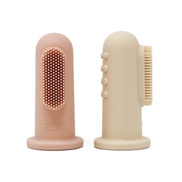 Mushie – Baby Zahnbürste – Shifting Sand + Blush