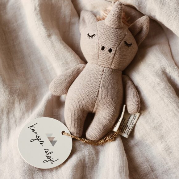 Konges Sløjd – Babyknuffel – Mini Unicorn – Rose Fawn