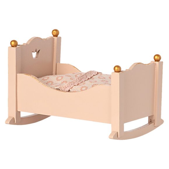 Maileg – Miniature Furniture – Baby Mouse – Cradle – Rose