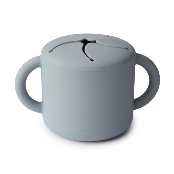 Mushie – Silikon Snackbecher – Stone