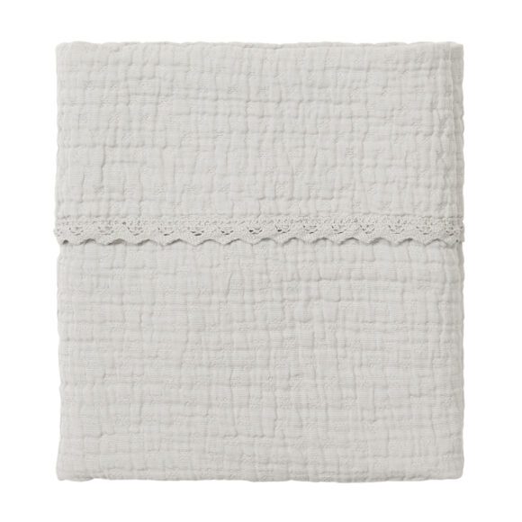 Koeka – Ledikantdeken Lace Elba – Grey Wave – 100 x 150 cm